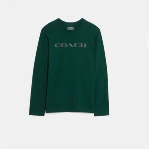 Coach Green Long sleeve tee